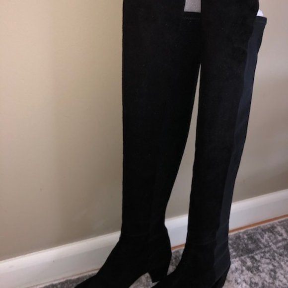 STUART WEITZMAN Gillian Suede Knee-High Boots - Picture 6 of 8